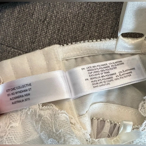 ☘️ NWOT City Chic Hips & Curves Eve Strappy Babydoll- Ivory Size 22 - Picture 6 of 7